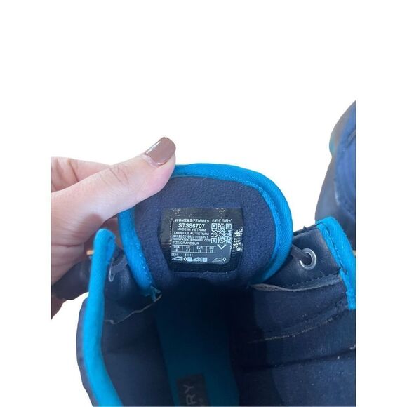 Sperry Womens Navy Blue Top Sider Saltwater Puff Duck Rain Boot STS86707 Size 8 - Picture 3 of 7